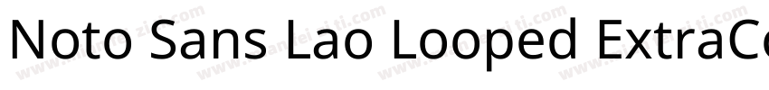 Noto Sans Lao Looped ExtraCondense字体转换